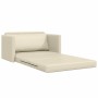 Sofá cama Crema 124 x 71 x 78 cm Cuero artificial en Sofás | Comprar online en Foru.es