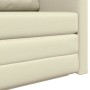 Sofá cama Crema 124 x 71 x 78 cm Cuero artificial en Sofás | Comprar online en Foru.es