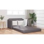 Sofá cama Gris 124 x 71 x 78 cm Cuero artificial en Sofás | Comprar online en Foru.es