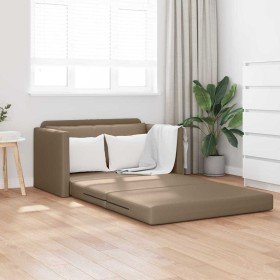 Sofá cama Capuchino 124 x 71 x 78 cm Cuero artificial en Sofás | Comprar online en Foru.es
