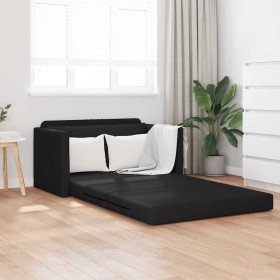 Sofá cama Negro 124 x 71 x 78 cm Cuero artificial en Sofás | Comprar online en Foru.es