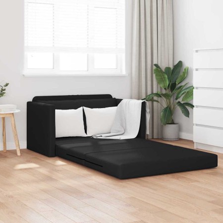 Sofá cama Negro 124 x 71 x 78 cm Cuero artificial en Sofás | Comprar online en Foru.es