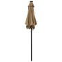 Sombrilla con luces LED aluminio gris taupe 200x211 cm de vidaXL, Sombrillas - Ref: Foro24-313560, Precio: 84,71 €, Descuento: %