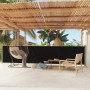 Toldo lateral retráctil de jardín negro 117x600 cm de vidaXL, Sombrillas - Ref: Foro24-317946, Precio: 104,27 €, Descuento: %