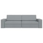 Sofá cama Gris Claro 245 x 78 x 77 cm tela en Sofás | Comprar online en Foru.es