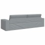 Sofá cama Gris Claro 245 x 78 x 77 cm tela en Sofás | Comprar online en Foru.es