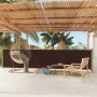 Toldo lateral retráctil de jardín marrón 117x600 cm de vidaXL, Sombrillas - Ref: Foro24-317951, Precio: 103,10 €, Descuento: %