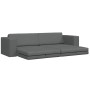 Sofá cama Gris oscuro 245 x 78 x 77 cm tela en Sofás | Comprar online en Foru.es