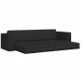 Sofá cama Negro 245 x 78 x 77 cm tela en Sofás | Comprar online en Foru.es