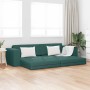 Sofá cama Verde oscuro 245 x 78 x 77 cm tela en Sofás | Comprar online en Foru.es