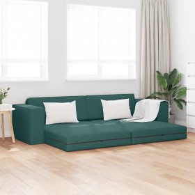 Sofá cama Verde oscuro 245 x 78 x 77 cm tela en Sofás | Comprar online en Foru.es