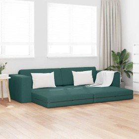 Sofá cama Verde oscuro 245 x 78 x 77 cm tela en Sofás | Comprar online en Foru.es