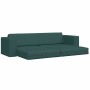 Sofá cama Verde oscuro 245 x 78 x 77 cm tela en Sofás | Comprar online en Foru.es