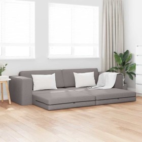 Sofá cama Taupé 245 x 78 x 77 cm tela en Sofás | Comprar online en Foru.es