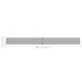 Toldo lateral retráctil para patio gris antracita 140x1200 cm de vidaXL, Sombrillas - Ref: Foro24-313389, Precio: 113,98 €, D...