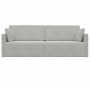 Sofá-cama de piso Gris Claro 213 x 70 x 77 cm Terciopelo en Sofás | Comprar online en Foru.es