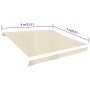 Toldo de lona blanco crema 4x3 m (sin estructura) de vidaXL, Toldos - Ref: Foro24-141014, Precio: 57,93 €, Descuento: %