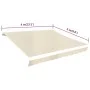 Toldo de lona blanco crema 4x3 m (sin estructura) de vidaXL, Toldos - Ref: Foro24-141014, Precio: 55,45 €, Descuento: %