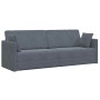 Sofá-cama de piso Gris oscuro 213 x 70 x 77 cm Terciopelo en Sofás | Comprar online en Foru.es