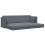 Sofá-cama de piso Gris oscuro 213 x 70 x 77 cm Terciopelo en Sofás | Comprar online en Foru.es