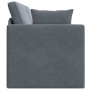 Sofá-cama de piso Gris oscuro 213 x 70 x 77 cm Terciopelo en Sofás | Comprar online en Foru.es
