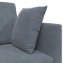 Sofá-cama de piso Gris oscuro 213 x 70 x 77 cm Terciopelo en Sofás | Comprar online en Foru.es