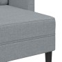 Sofá de 2 plazas con chaise longue en forma L gris claro 125cm en Sofás | Comprar online en Foru.es