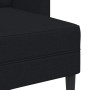 Sofá de 2 plazas con chaise longue en forma L negra 125cm en Sofás | Comprar online en Foru.es