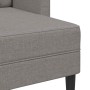Sofá de 2 plazas con chaise longue en forma L gris topo 125 cm en Sofás | Comprar online en Foru.es