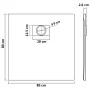 Plato de ducha SMC blanco 80x80 cm de vidaXL, Platos de ducha - Ref: Foro24-144767, Precio: 158,04 €, Descuento: %