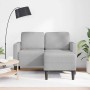 Sofá de 2 plazas con chaise longue en forma L gris nube 125 cm en Sofás | Comprar online en Foru.es