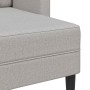 Sofá de 2 plazas con chaise longue en forma L gris nube 125 cm en Sofás | Comprar online en Foru.es