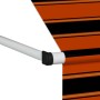 Toldo manual retráctil naranja y marrón 400 cm de vidaXL, Toldos - Ref: Foro24-145840, Precio: 102,04 €, Descuento: %