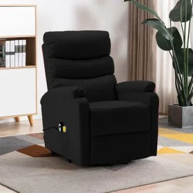 Sillón de masaje elevable cuero sintético negro de vidaXL, Sillones de masaje eléctricos - Ref: Foro24-321283, Precio: 414,36...