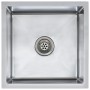 Fregadero de cocina hecho a mano acero inoxidable de vidaXL, Fregaderos - Ref: Foro24-145077, Precio: 70,80 €, Descuento: %