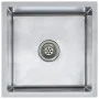 Fregadero de cocina hecho a mano acero inoxidable de vidaXL, Fregaderos - Ref: Foro24-145077, Precio: 80,10 €, Descuento: %