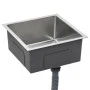 Fregadero de cocina hecho a mano acero inoxidable de vidaXL, Fregaderos - Ref: Foro24-145077, Precio: 80,10 €, Descuento: %