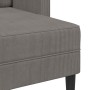 Sofá de 2 plazas con chaise longue en forma L gris claro 125 cm en Sofás | Comprar online en Foru.es