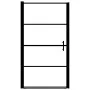 Duschtür aus gehärtetem Milchglas schwarz 81x195 cm von vidaXL, Duschtüren - Ref: Foro24-146661, Preis: 200,15 €, Rabatt: %