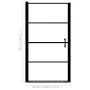 Duschtür aus gehärtetem Milchglas schwarz 81x195 cm von vidaXL, Duschtüren - Ref: Foro24-146661, Preis: 200,15 €, Rabatt: %