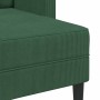 Sofá de 2 plazas con chaise longue en forma de L verde oscuro 125 cm en Sofás | Comprar online en Foru.es