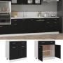 Mueble inferior de cocina madera ingeniería negro 80x46x81,5 cm de vidaXL, Armarios de cocina - Ref: Foro24-801237, Precio: 1...