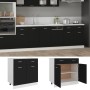 Mueble inferior de cocina madera ingeniería negro 80x46x81,5 cm de vidaXL, Armarios de cocina - Ref: Foro24-801237, Precio: 1...