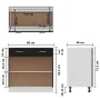 Mueble inferior de cocina madera ingeniería negro 80x46x81,5 cm de vidaXL, Armarios de cocina - Ref: Foro24-801237, Precio: 1...