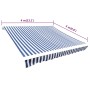 Toldo de lona azul y blanco 4x3 m (sin estructura) de vidaXL, Toldos - Ref: Foro24-141011, Precio: 52,18 €, Descuento: %