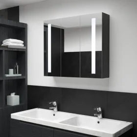 Mueble de baño con espejo LED 89x14x62 cm by vidaXL, bathroom vanities - Ref: Foro24-325544, Price: 133,05 €, Discount: %