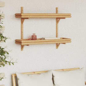 Estante de pared con estante Marrón 39 x 26 x 60 cm Bambú en Estanterías | Comprar online en Foru.es
