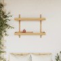 Estante de pared con estante Marrón 39 x 26 x 60 cm Bambú en Estanterías | Comprar online en Foru.es