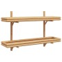 Estante de pared con estante Marrón 100 x 26 x 60 cm Bambú en Estanterías | Comprar online en Foru.es