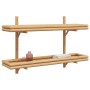 Estante de pared con estante Marrón 100 x 26 x 60 cm Bambú en Estanterías | Comprar online en Foru.es